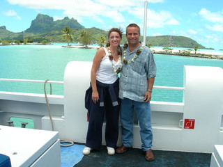 Tim and Dana Higel in Bora Bora