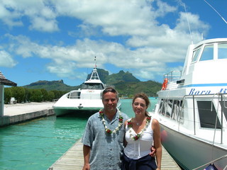 Tim and Dana Higel in Bora Bora