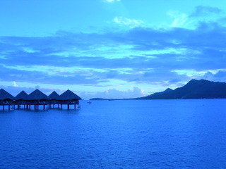 Tim and Dana Higel in Bora Bora