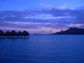 Tim and Dana Higel in Bora Bora