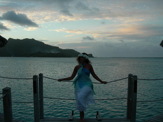 Tim and Dana Higel in Bora Bora