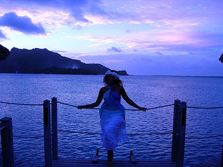 Tim and Dana Higel in Bora Bora