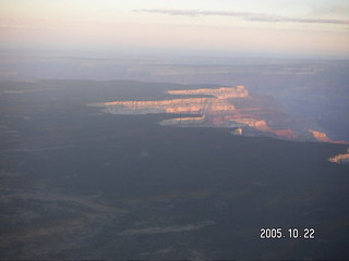 4 5ln. Grand Canyon -- Aerial -- South Rim at dawn