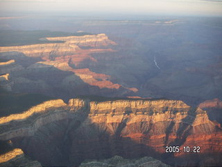 5 5ln. Grand Canyon -- Aerial -- South Rim at dawn