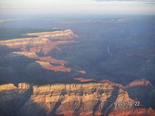 6 5ln. Grand Canyon -- Aerial -- South Rim at dawn
