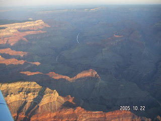 7 5ln. Grand Canyon -- Aerial -- South Rim at dawn