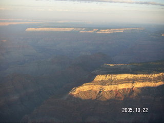 13 5ln. Grand Canyon -- Aerial -- North Rim at dawn