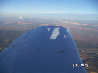 Aerial -- my shadow on my wing