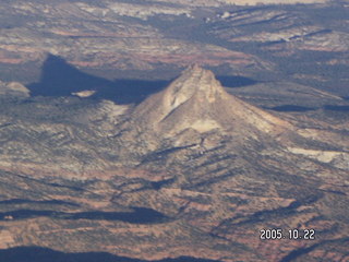 29 5ln. Aerial -- small mountain in southern Utah -- Molly's Nipple