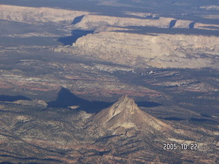 30 5ln. Aerial -- mesas in southern Utah -- No Man's Mesa and Molly's Nipple