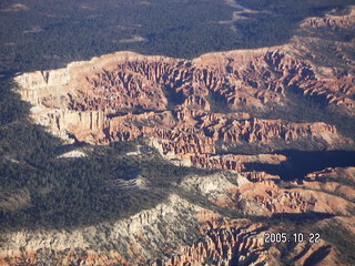 57 5ln. Aerial -- Bryce Canyon -- amphitheater