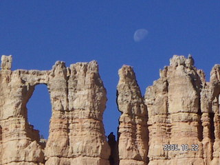 Bryce Canyon -- Peek-a-boo Loop with the moon
