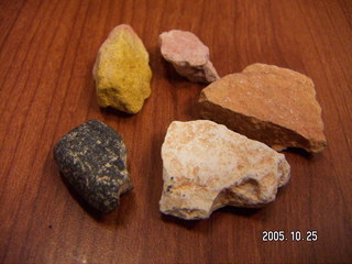 Five rocks from bryce canyon