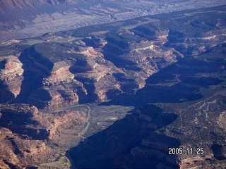 aerial -- Colorado canyon