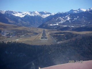 24 5mr. aerial -- Telluride Airport TEX -- final approach Runway 9