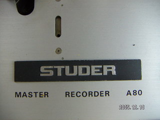 Jeff's Studer A-80 open reel tape deck