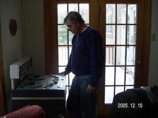 Jeff and his Studer A-80 open reel tape deck