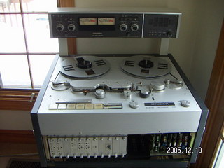 reel-to-reel tapes on shelves