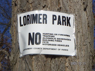 Lorimar Park sign