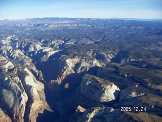 aerial -- Zion National Park