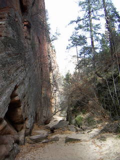 Zion National Park -- Hidden Canyon trail -- Adam