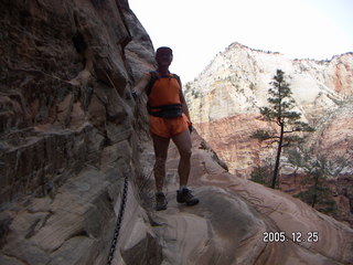 Zion National Park -- Hidden Canyon trail -- Adam