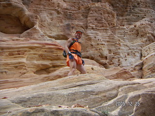 Zion National Park -- Angel's Landing hike -- Adam on top of the rock pile