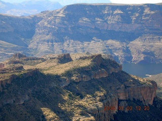 aerial -- from Globe to Roosevelt Lake