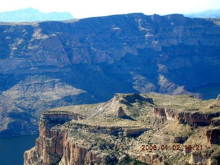 aerial -- from Globe to Roosevelt Lake