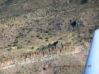 aerial -- from Globe to Roosevelt Lake