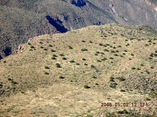 aerial -- from Globe to Roosevelt Lake