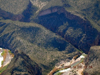 aerial -- from Globe to Roosevelt Lake