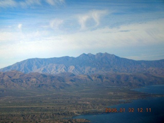 aerial -- from Globe to Roosevelt Lake