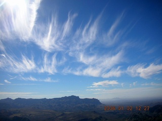 aerial -- Salt River -- interesting clouds