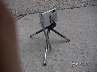Nikon coolpix on cute, little tripod