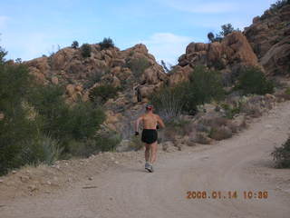 Bagdad -- Coors Lake trail -- Adam running