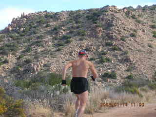 276 5pe. Bagdad -- Coors Lake trail -- Adam running