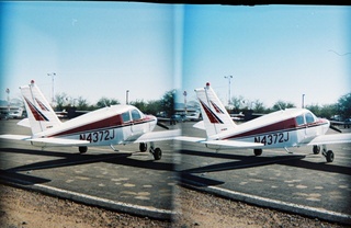 stereo-3D L+R parallel-eye Loreo -- Picacho Peak