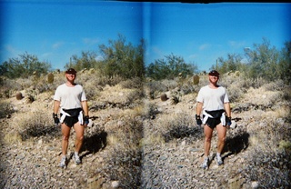 stereo-3D L+R parallel-eye Loreo -- Lost Dog Wash trail -- Adam