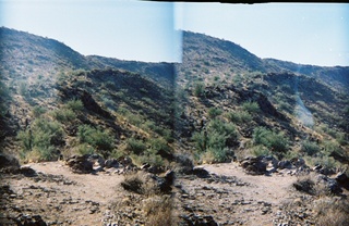 stereo-3D L+R parallel-eye Loreo -- Lost Dog Wash trail