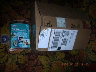 shipping box and blister pack for SD card