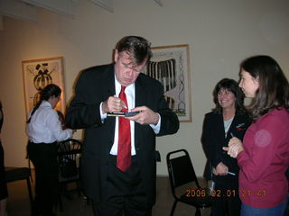 1360 5q1. Garrison Keillor and Diane at Scottsdale Art Center