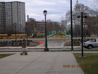 area outside Franklin Institute in Philadelphia