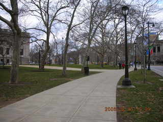 area outside Franklin Institute in Philadelphia