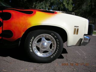 Sean's El Camino with flames