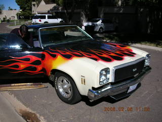 Sean's El Camino with flames