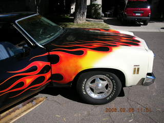 Sean's El Camino with flames