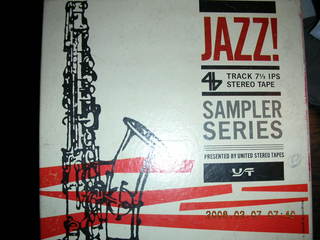 1447 5q7. Jazz! Sampler Series tape box