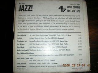 1451 5q7. Jazz! Sampler Series tape box