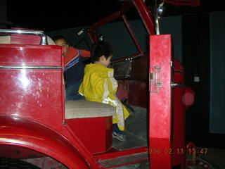 1527 5qb. Gaby at the Hall of Flame Museum